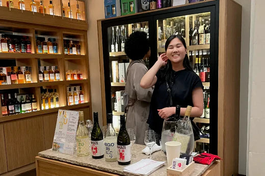Wakaze tasting counter at La Maison Du Sake in Paris