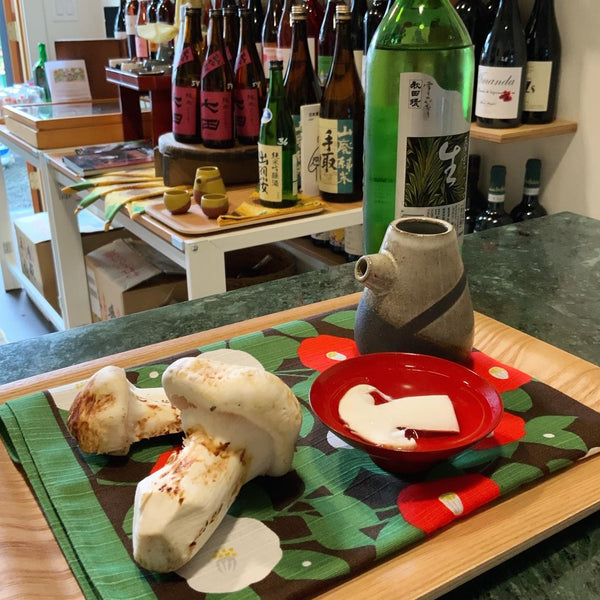 Matsutake-zake: The joys of warm sake infused with cinnamon-flavored Fall mushrooms