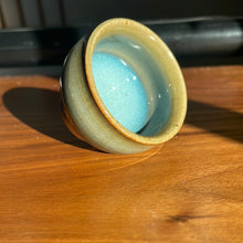 Load image into Gallery viewer, Handmade blue glazed guinomi; Fukuoka, Japan

