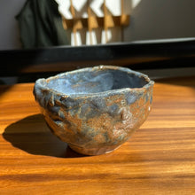 Load image into Gallery viewer, Dark blue, periwinkle &amp; rust small bowl - unknown local artist
