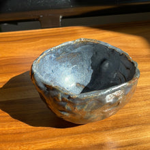 Load image into Gallery viewer, Dark blue, periwinkle &amp; rust small bowl - unknown local artist
