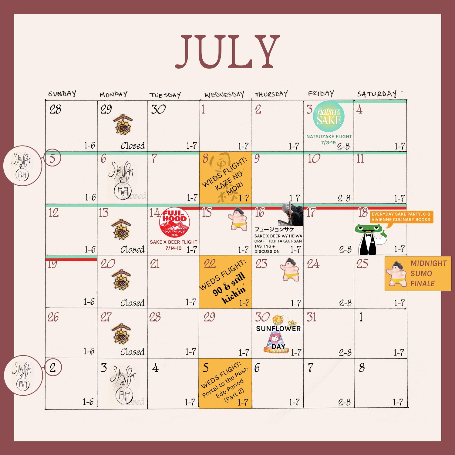 This month at the shop