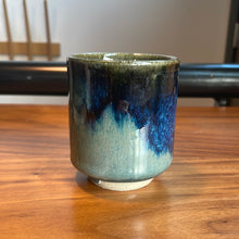 Load image into Gallery viewer, Vintage blue glazed yunomi, Hokkaido artist
