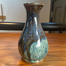 Load image into Gallery viewer, Vintage blue glazed tokkuri, Hokkaido artist
