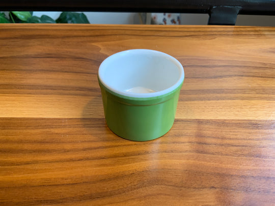 Vintage green melamine-ware ochoko (Gifu)