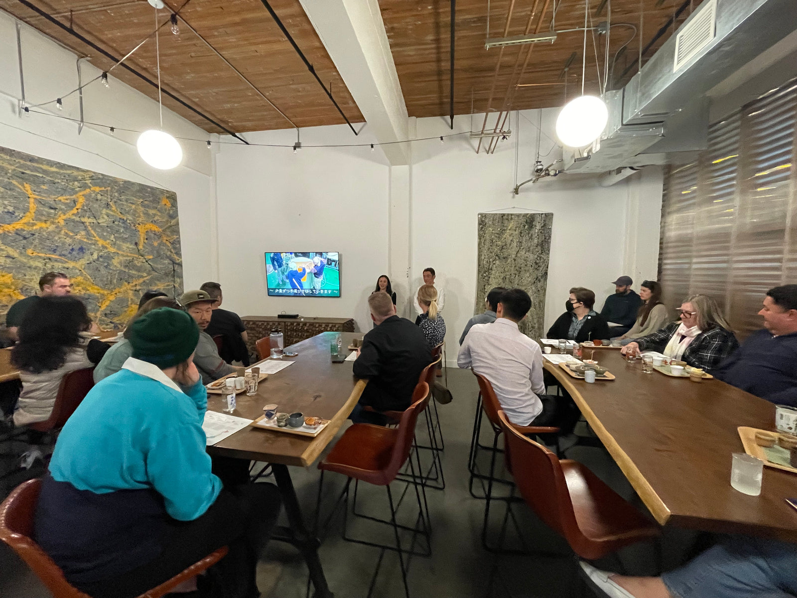 A Wednesday lesson at Sunflower Sake