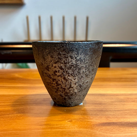 Tomohito Woodworks: Black Lacquer Cup, Rugged
