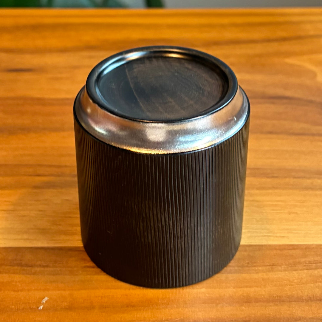 Tomohito Woodworks: Black Lacquer with Silver Trim