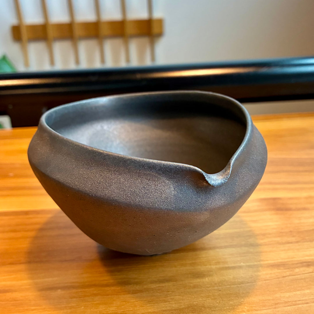 Yuta Tsukamoto- Beveled Black Cups + Katakuchi Set (3 pcs)