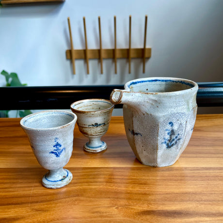 Farmhouse-style stoneware set (3) Unnamed Miyagi artist