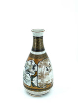Load image into Gallery viewer, Kutani-ware porcelain tokkuri with fine scenic detail, vintage

